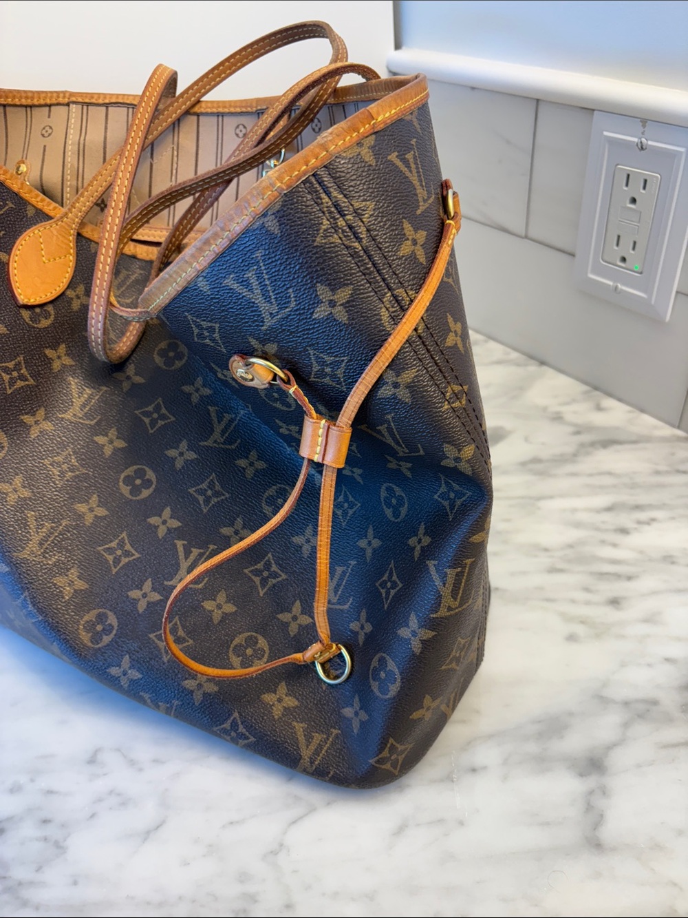 Vintage Louis Vuitton Monogram Canvas Neverfull MM - Picture 9 of 16